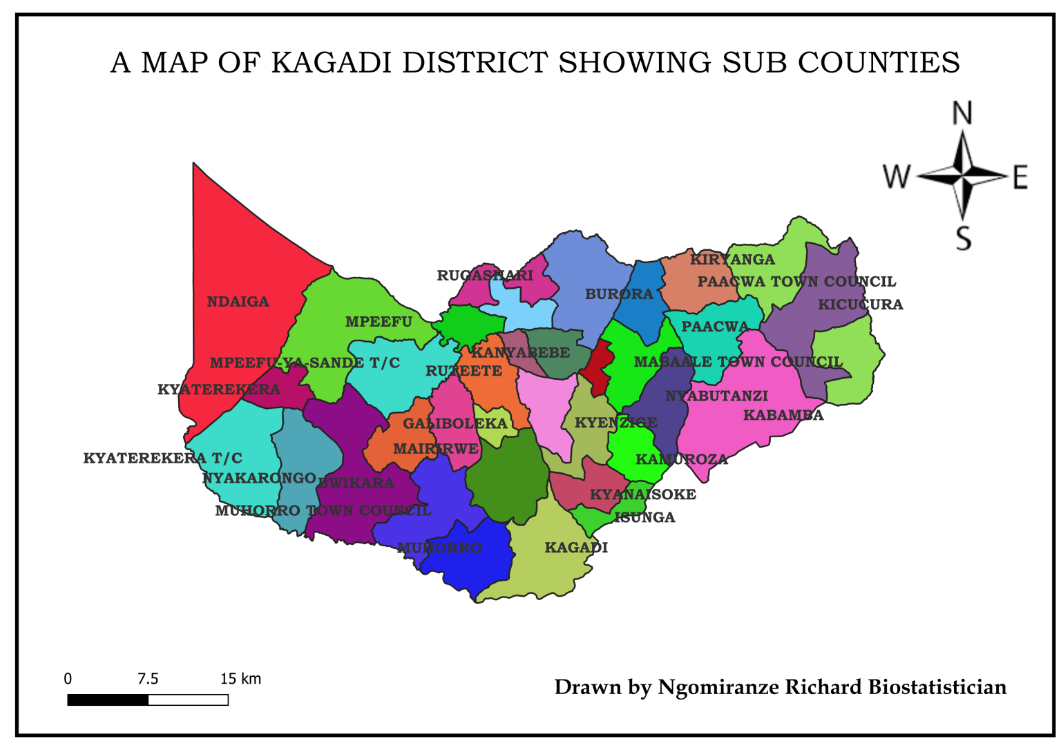 Kagadi Map